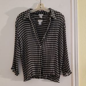 Gingham blouse set